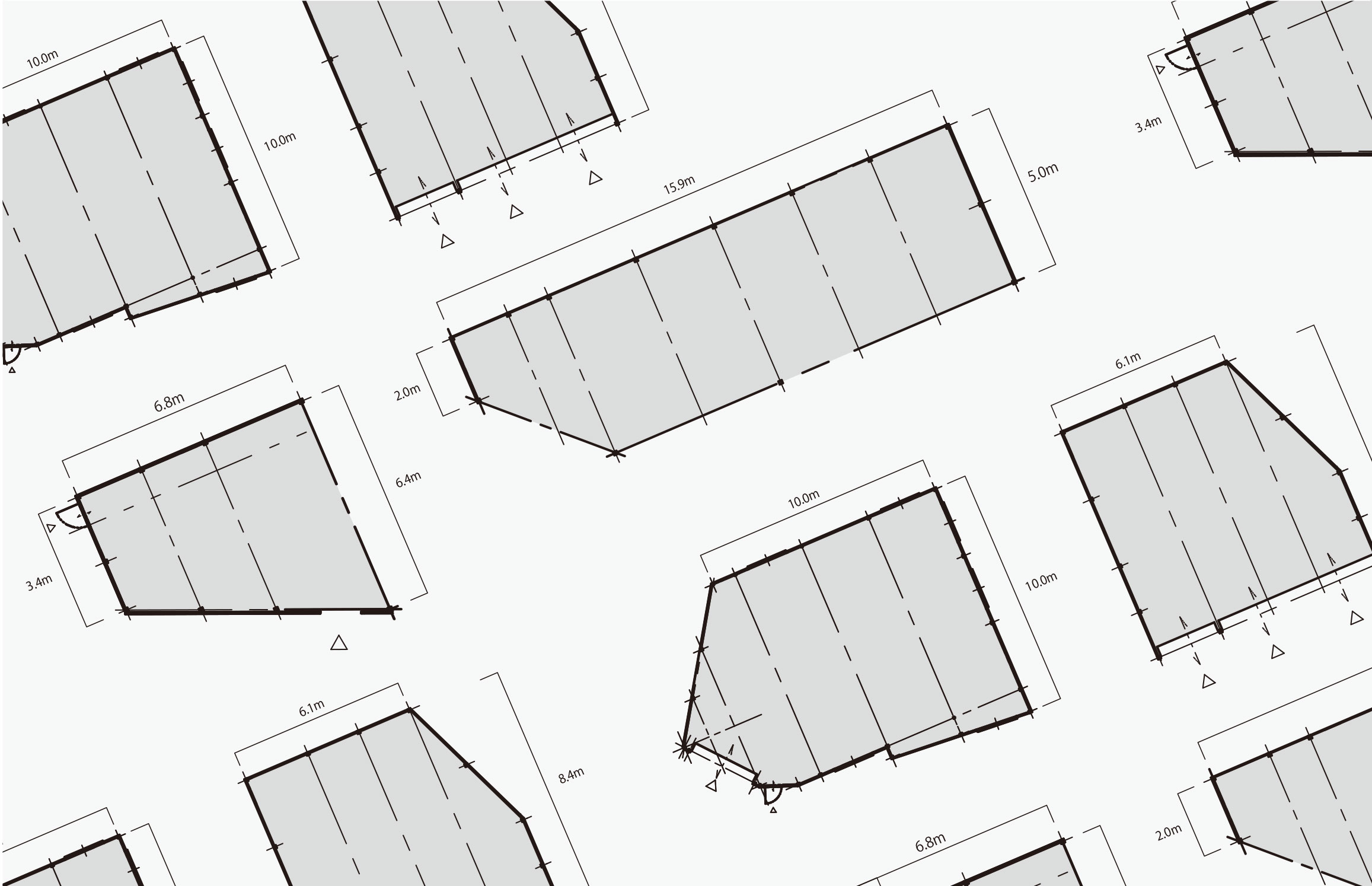 オーダーメイドの倉庫の図面